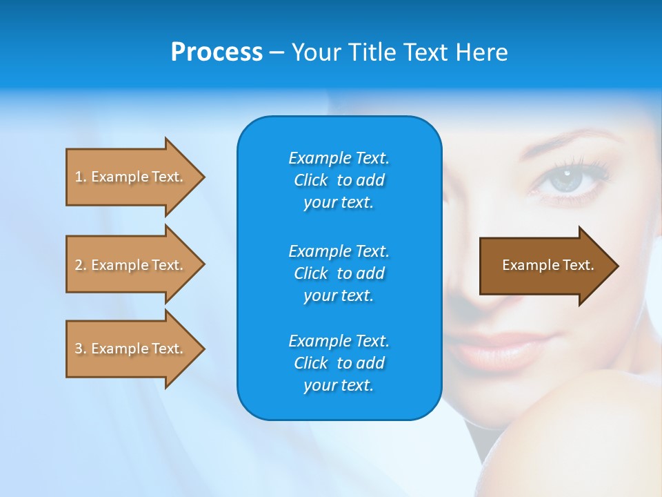 Head Model Skincare PowerPoint Template