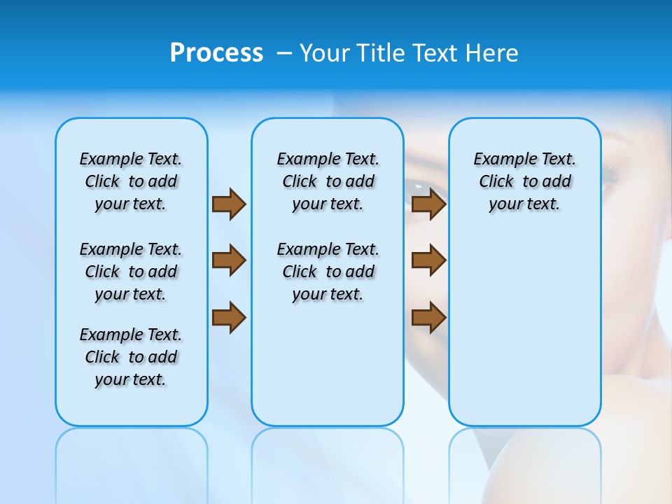 Head Model Skincare PowerPoint Template
