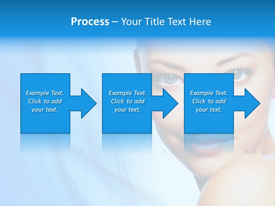 Head Model Skincare PowerPoint Template