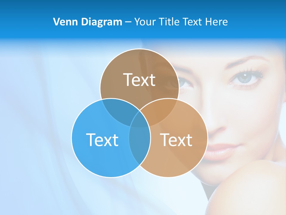 Head Model Skincare PowerPoint Template