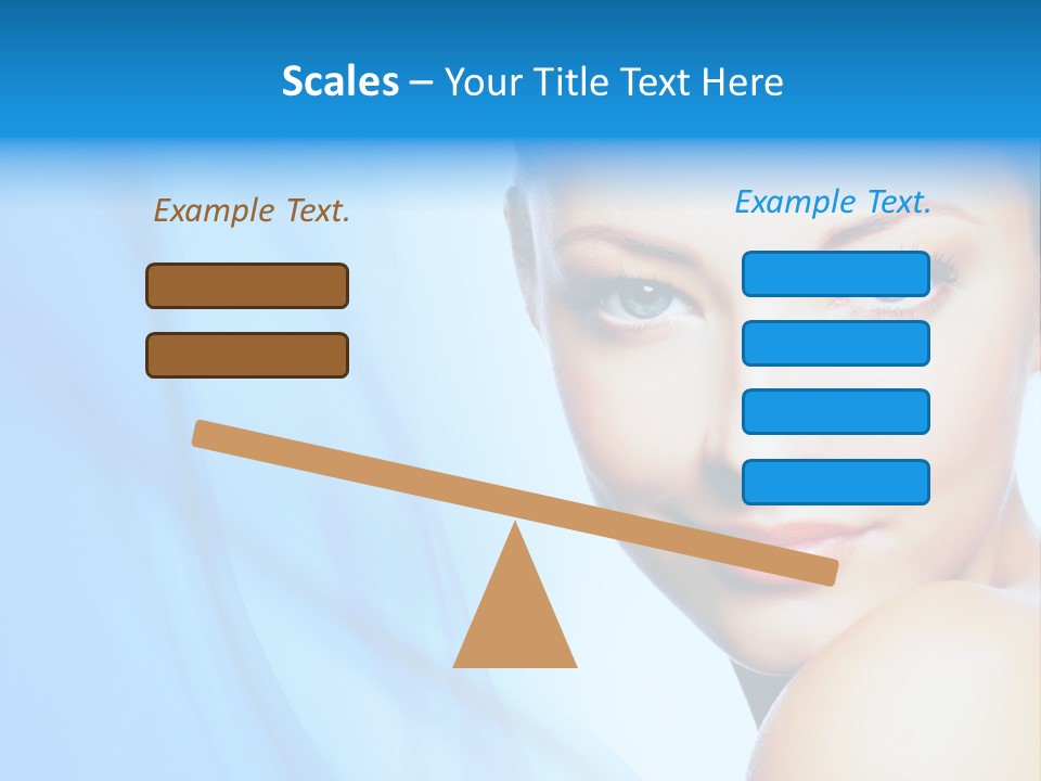 Head Model Skincare PowerPoint Template