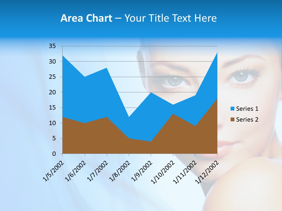 Head Model Skincare PowerPoint Template