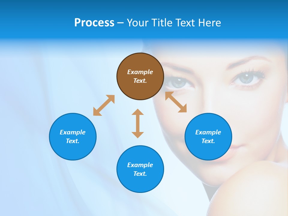 Head Model Skincare PowerPoint Template
