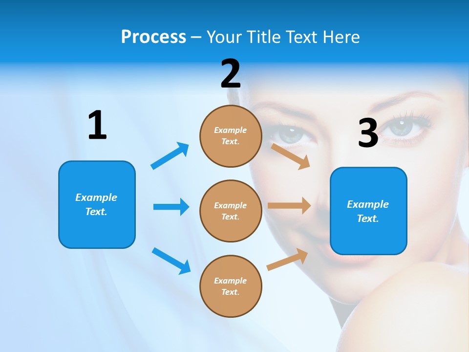 Head Model Skincare PowerPoint Template