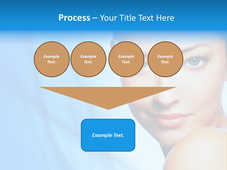 Head Model Skincare PowerPoint Template