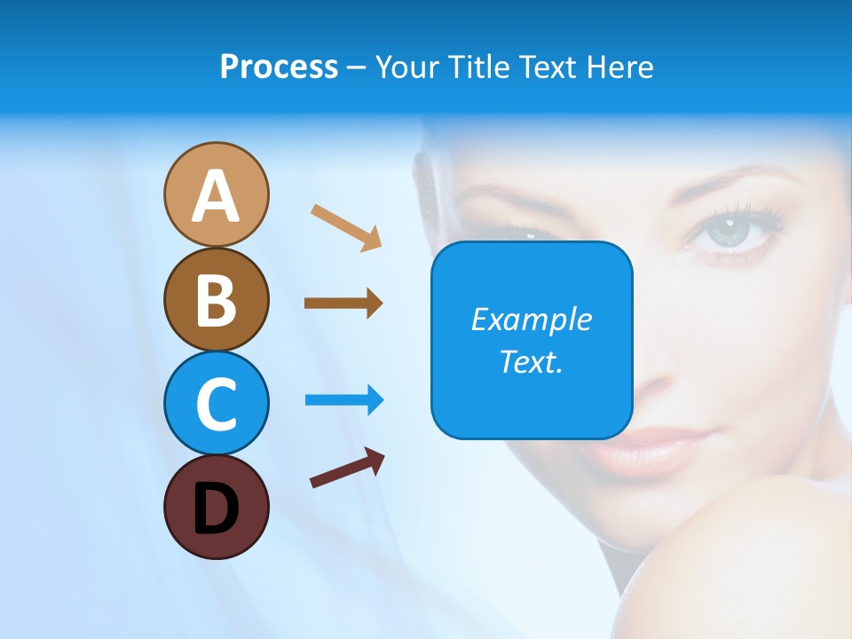 Head Model Skincare PowerPoint Template