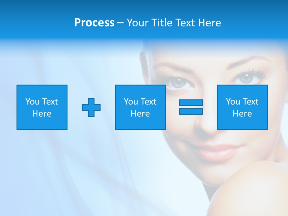Head Model Skincare PowerPoint Template