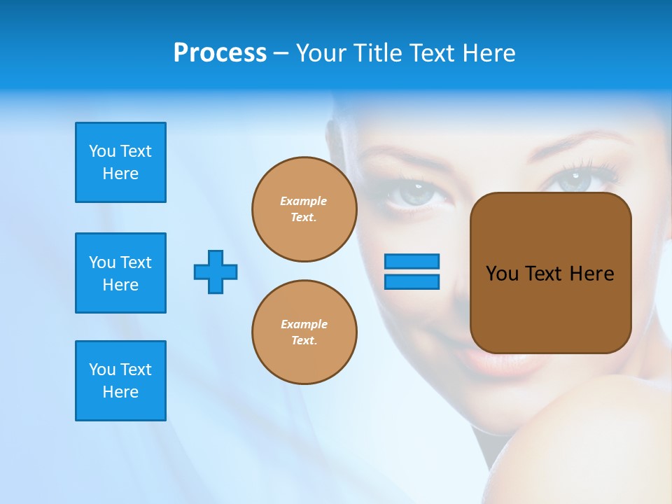 Head Model Skincare PowerPoint Template