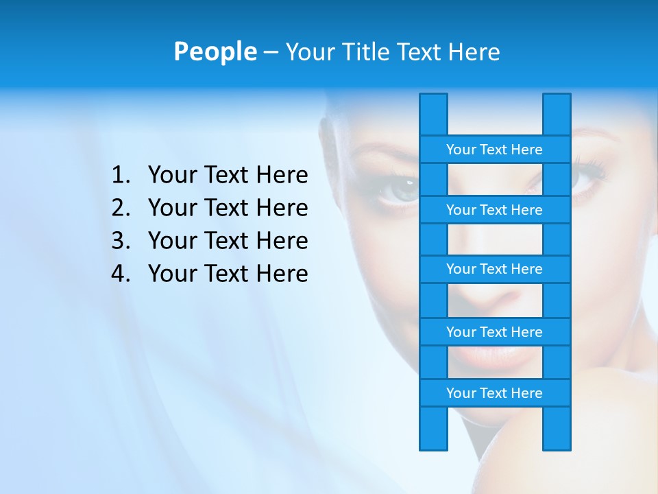 Head Model Skincare PowerPoint Template