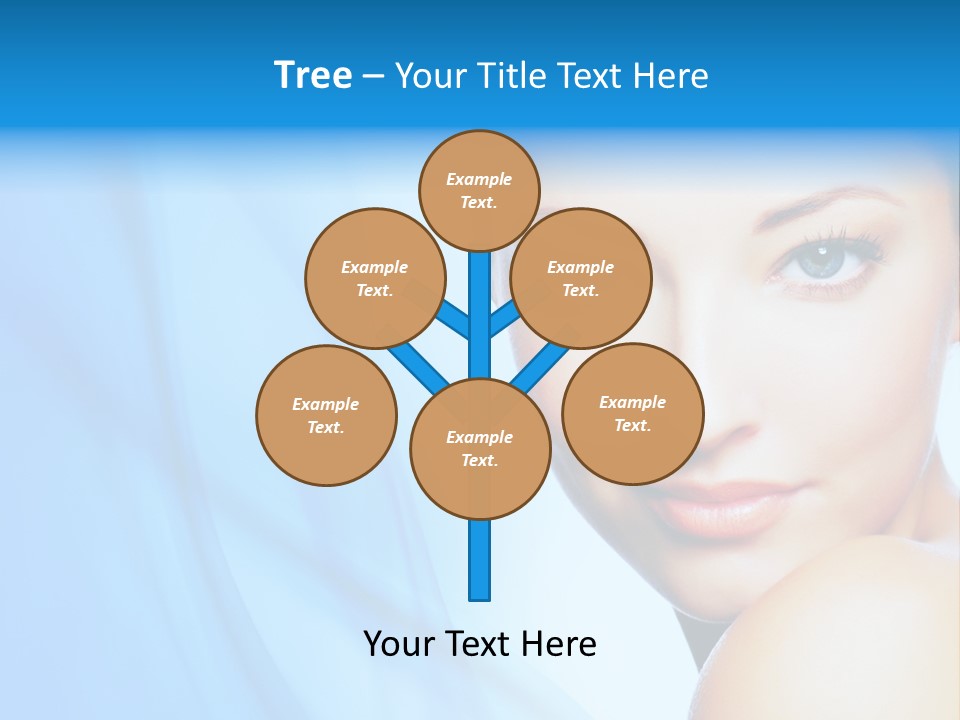 Head Model Skincare PowerPoint Template