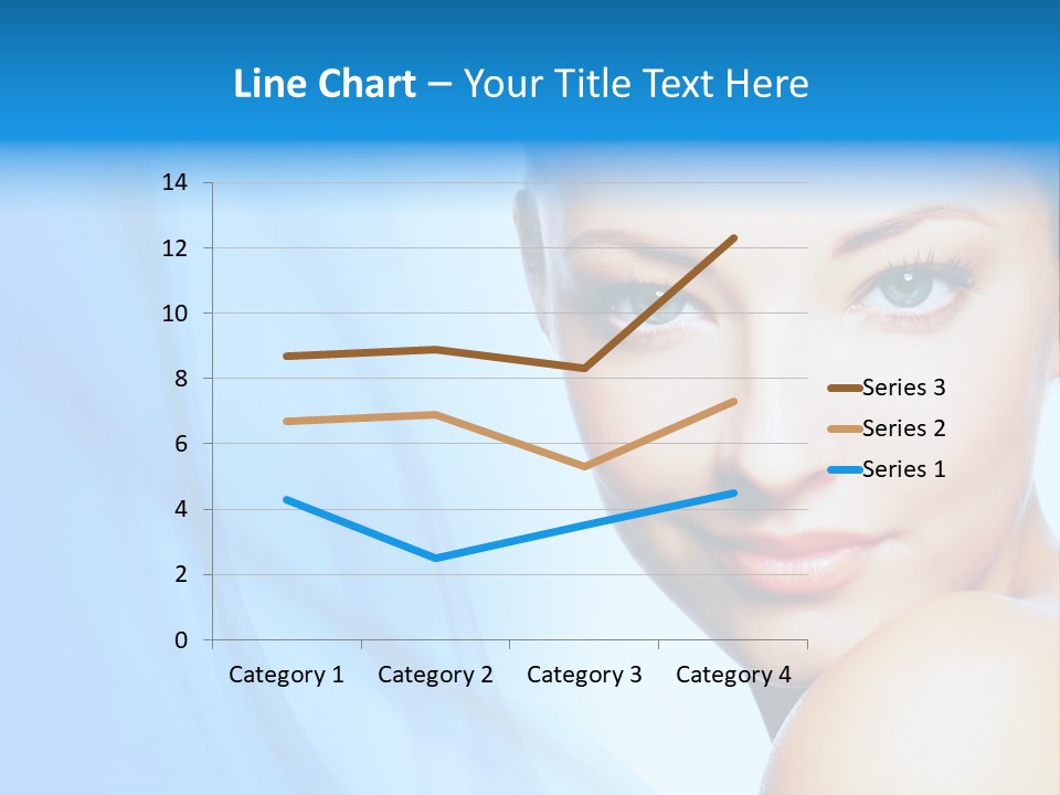 Head Model Skincare PowerPoint Template