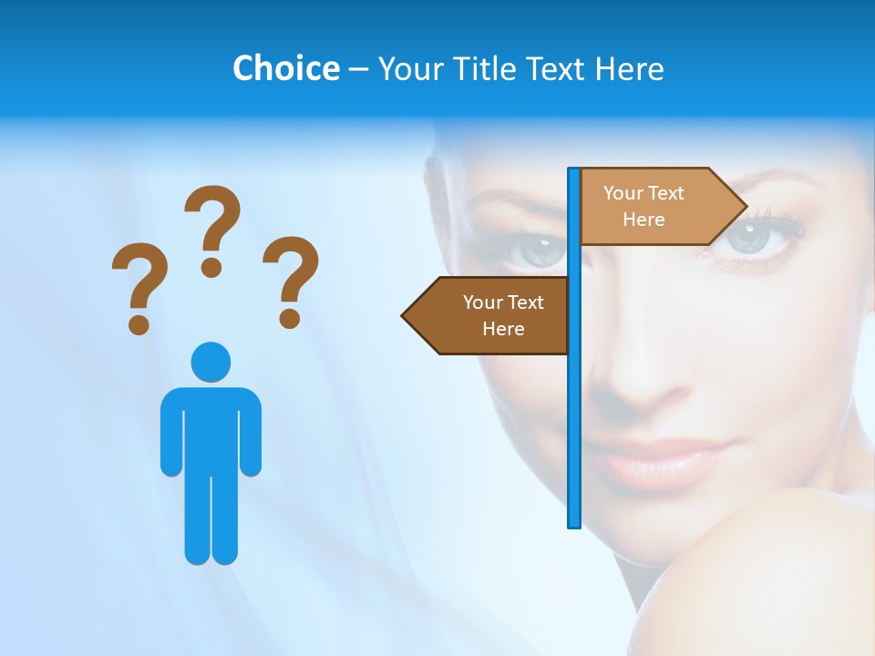 Head Model Skincare PowerPoint Template