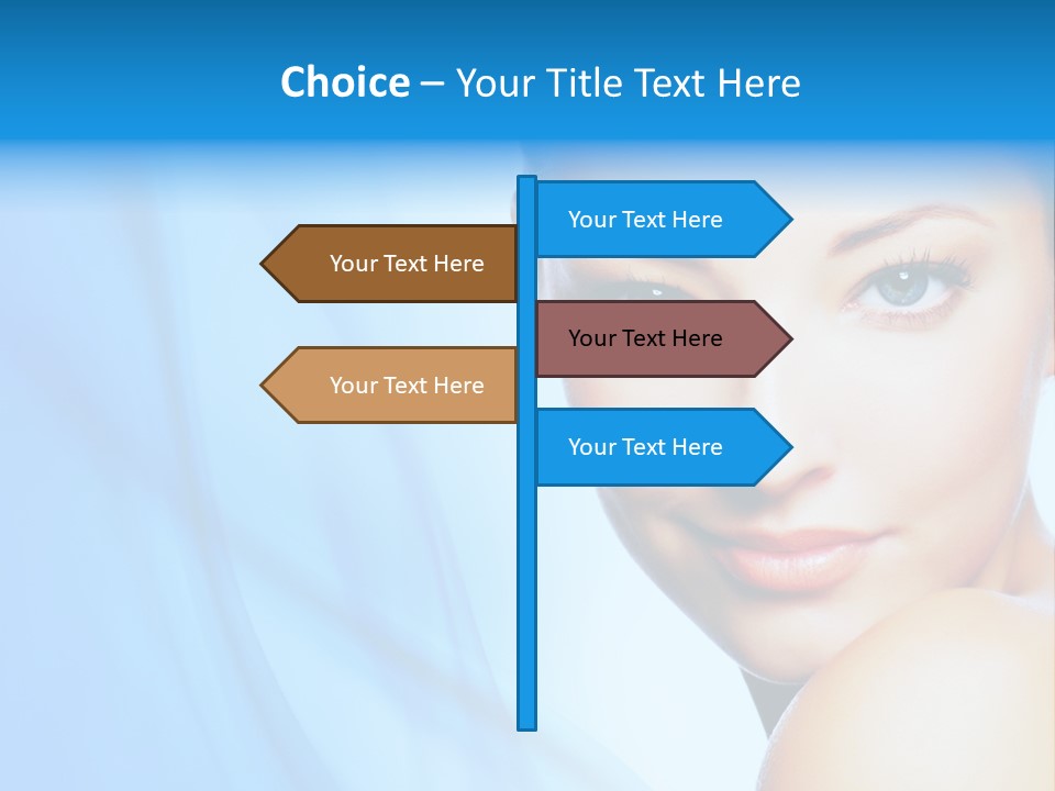 Head Model Skincare PowerPoint Template