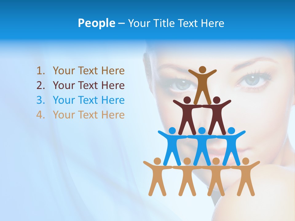 Head Model Skincare PowerPoint Template