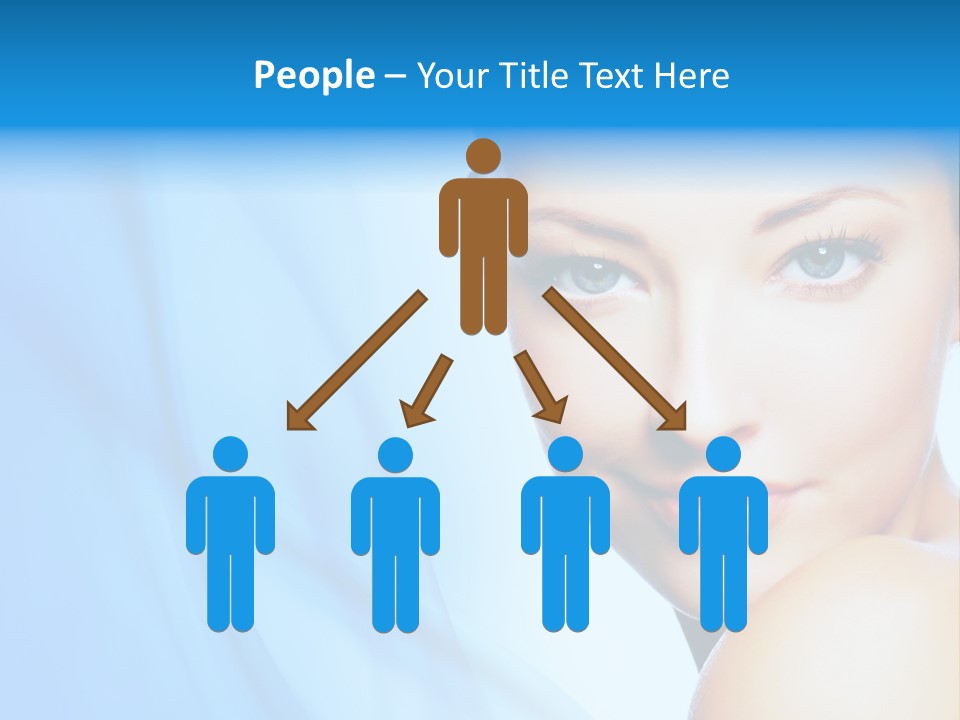 Head Model Skincare PowerPoint Template