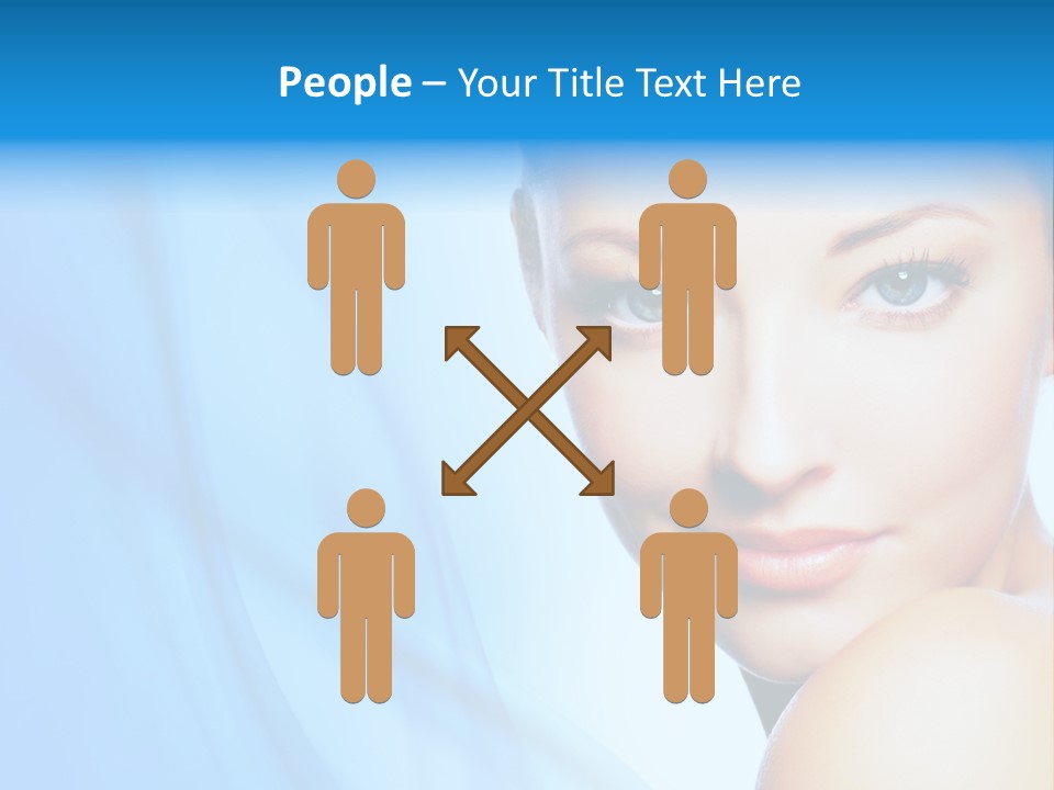 Head Model Skincare PowerPoint Template