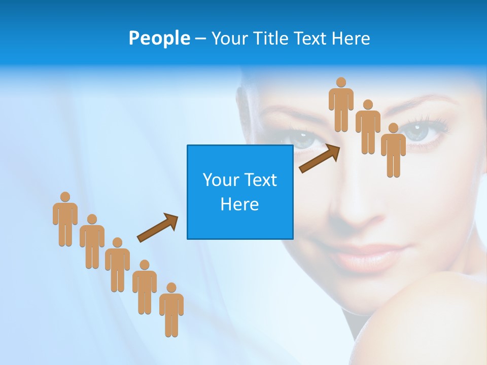 Head Model Skincare PowerPoint Template