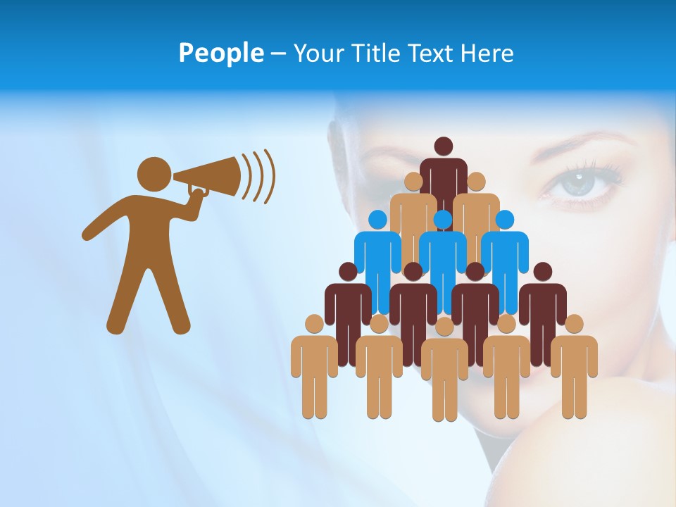 Head Model Skincare PowerPoint Template