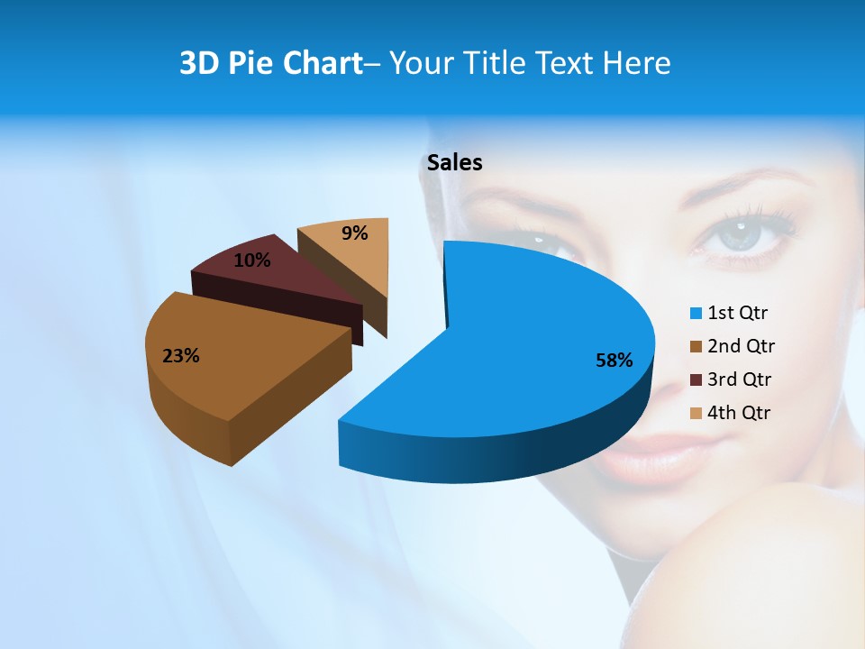 Head Model Skincare PowerPoint Template