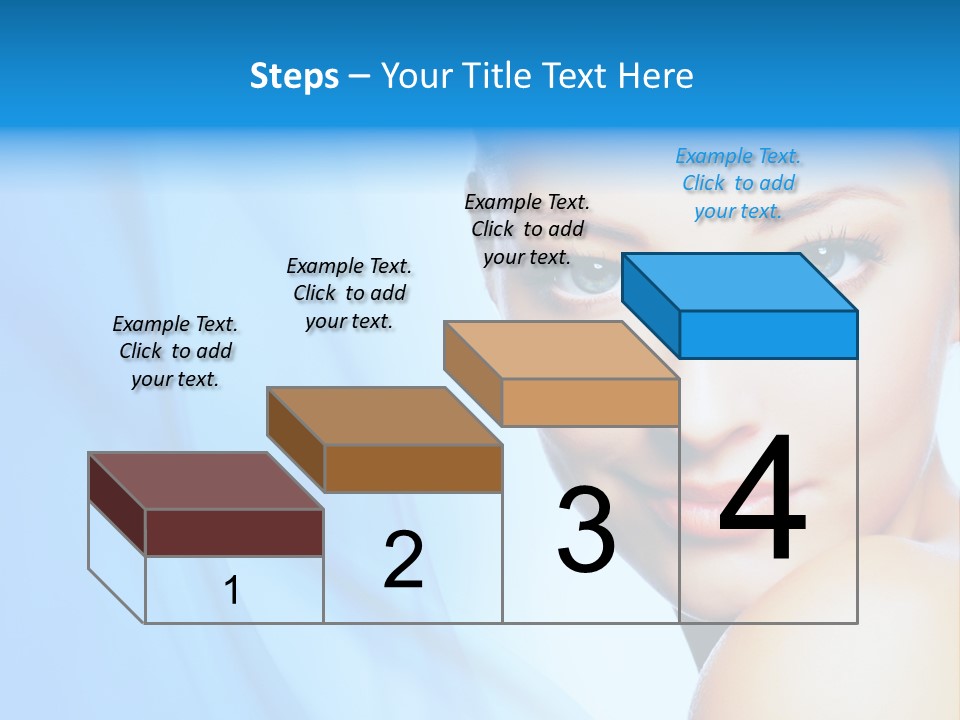 Head Model Skincare PowerPoint Template
