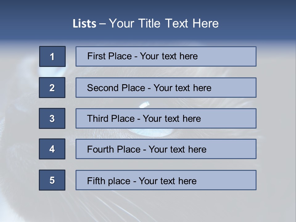 Staring Beautiful Pet PowerPoint Template