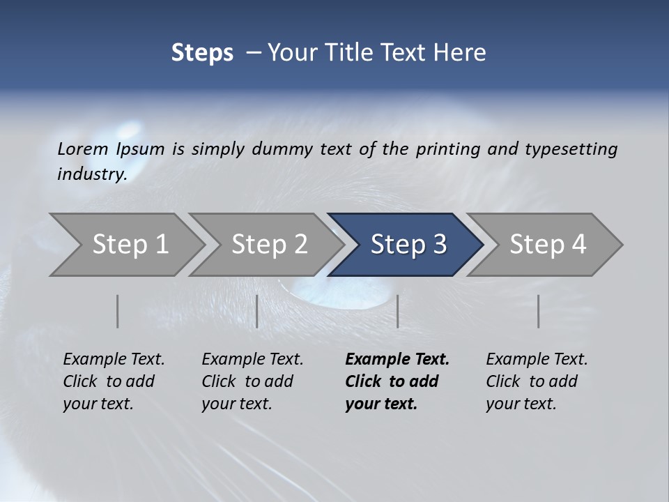 Staring Beautiful Pet PowerPoint Template