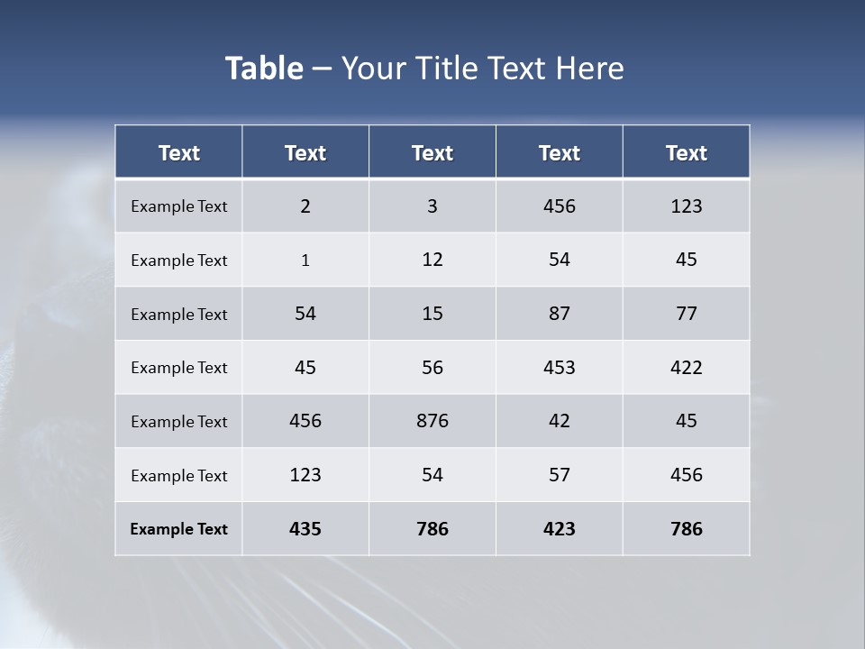 Staring Beautiful Pet PowerPoint Template