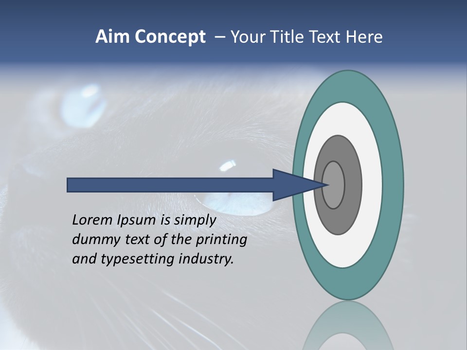 Staring Beautiful Pet PowerPoint Template