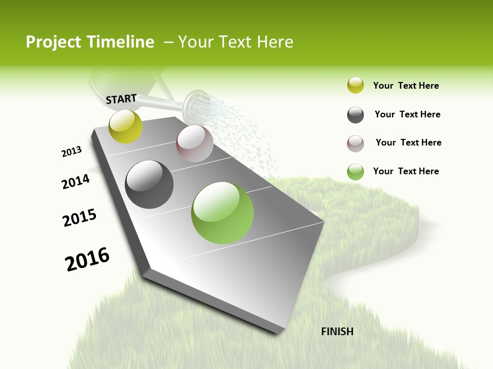 Route Metaphor Cours PowerPoint Template