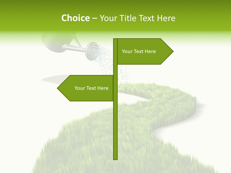 Route Metaphor Cours PowerPoint Template