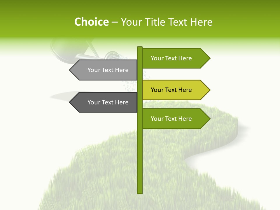 Route Metaphor Cours PowerPoint Template