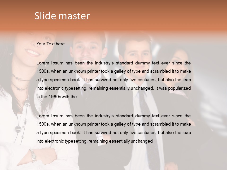 Partners Glasses Team PowerPoint Template