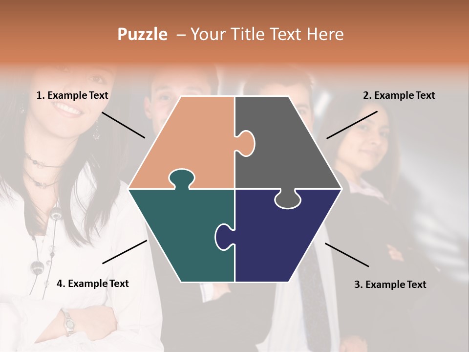 Partners Glasses Team PowerPoint Template