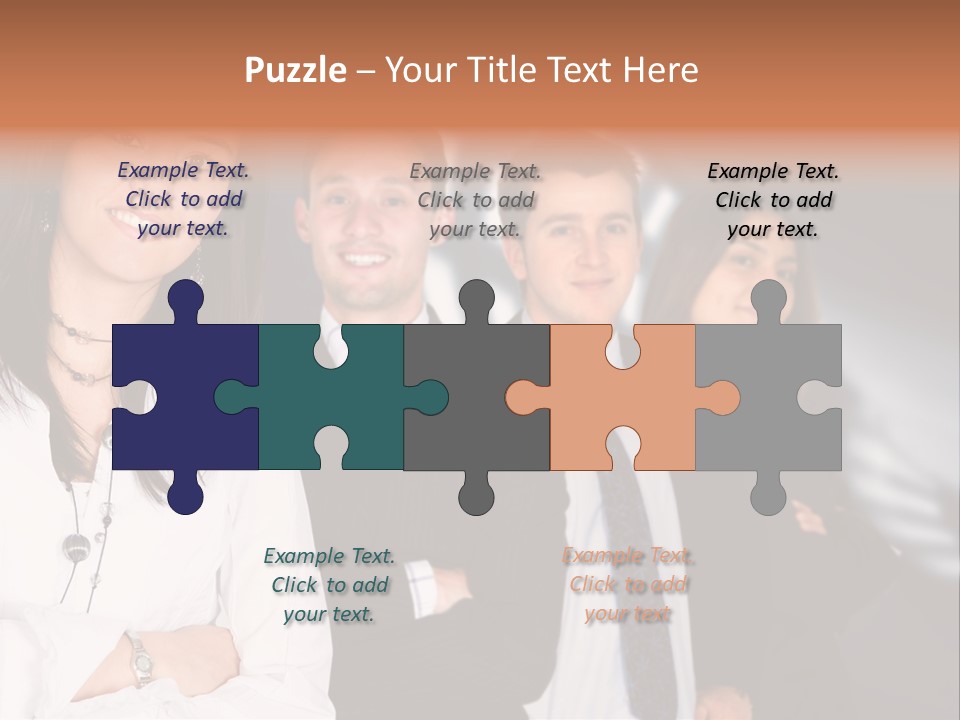 Partners Glasses Team PowerPoint Template