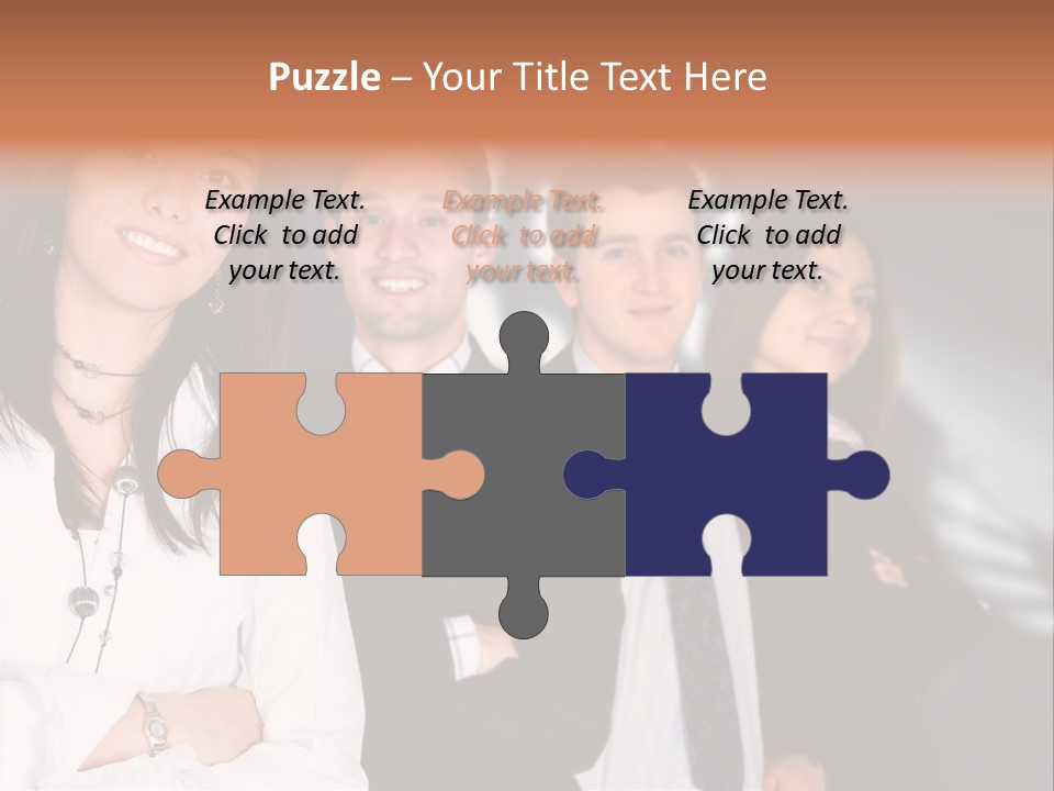 Partners Glasses Team PowerPoint Template