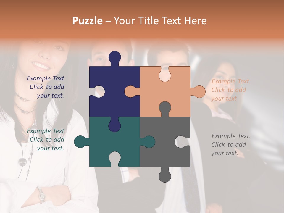 Partners Glasses Team PowerPoint Template