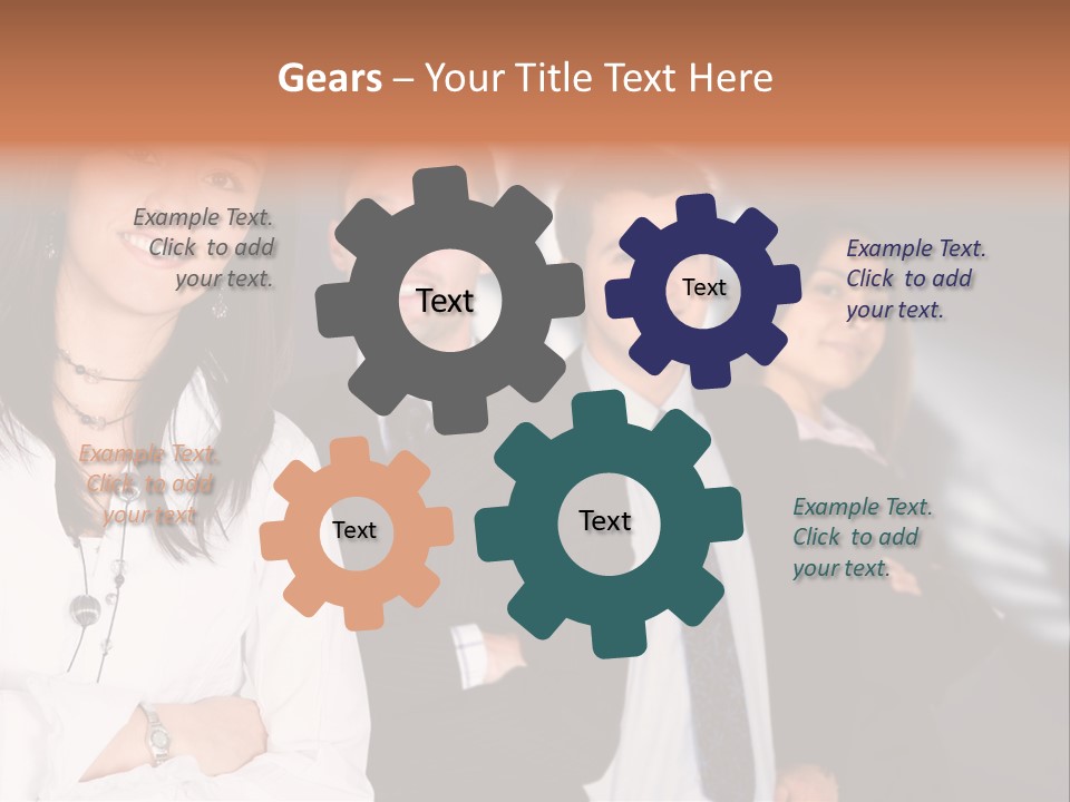 Partners Glasses Team PowerPoint Template