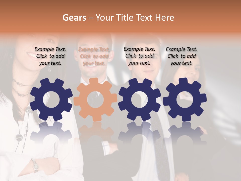 Partners Glasses Team PowerPoint Template