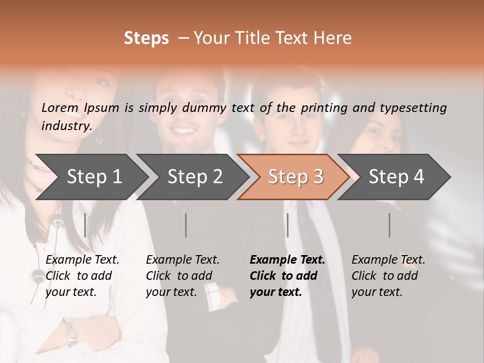 Partners Glasses Team PowerPoint Template