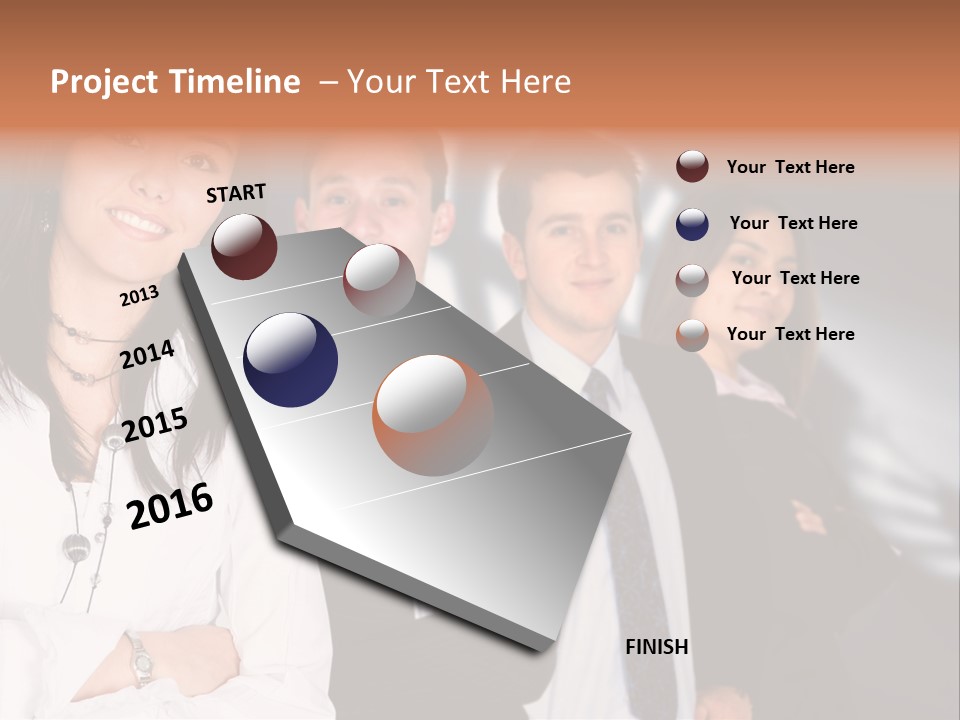 Partners Glasses Team PowerPoint Template