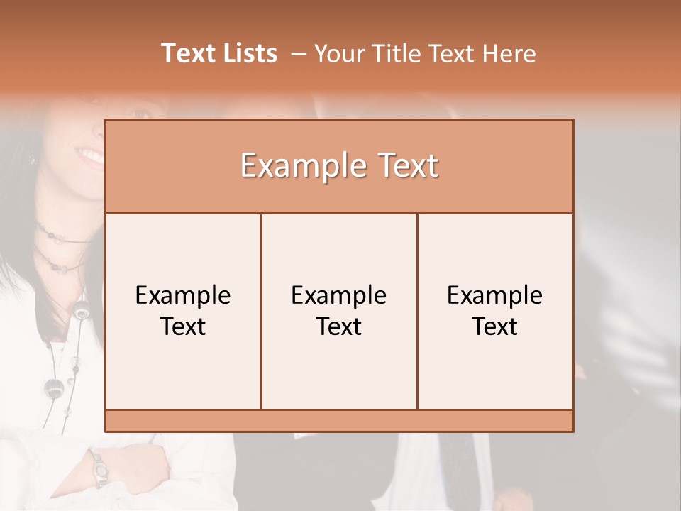 Partners Glasses Team PowerPoint Template