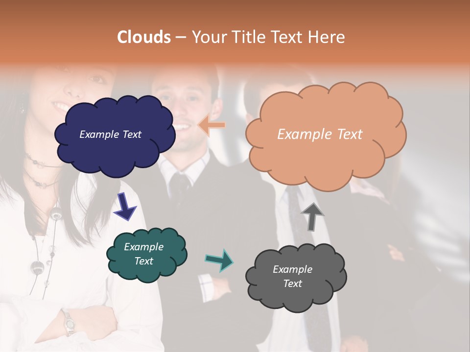 Partners Glasses Team PowerPoint Template