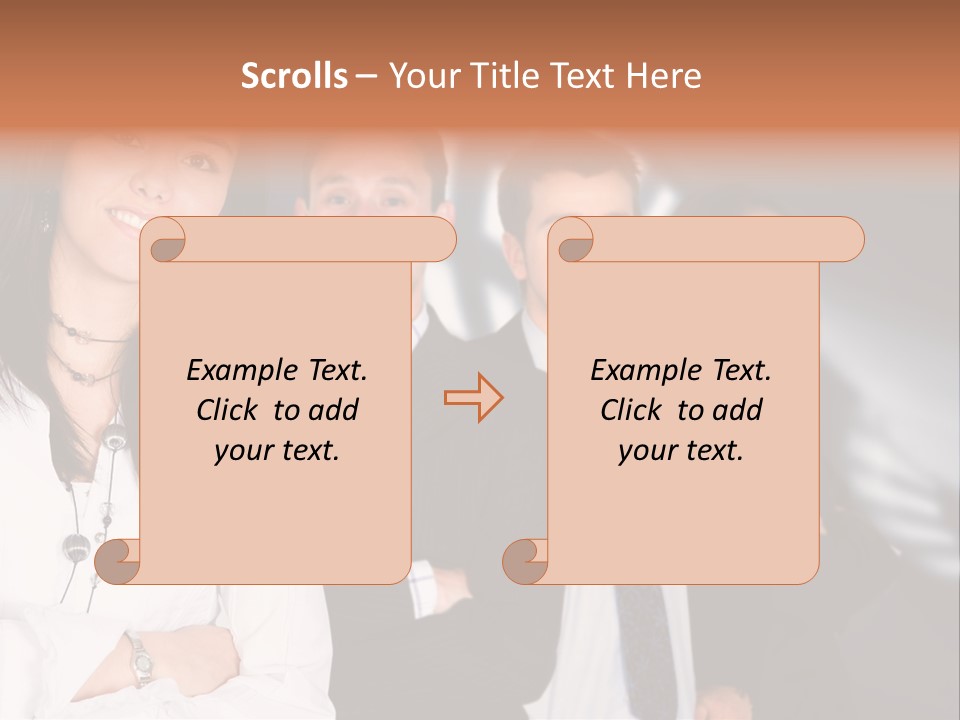 Partners Glasses Team PowerPoint Template