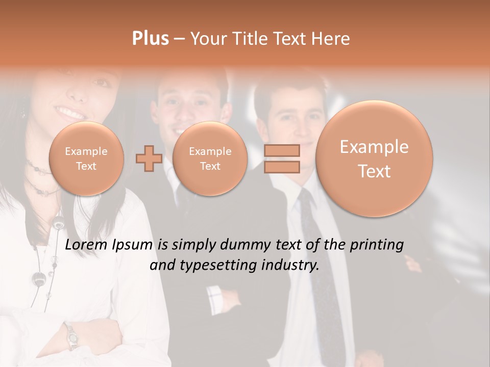 Partners Glasses Team PowerPoint Template