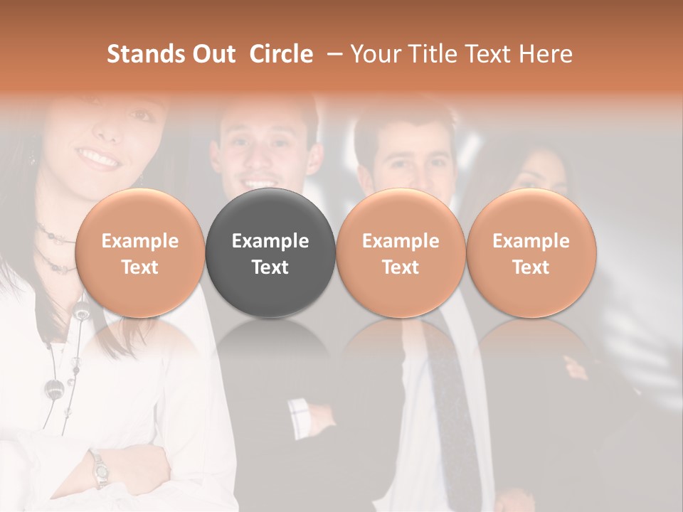 Partners Glasses Team PowerPoint Template