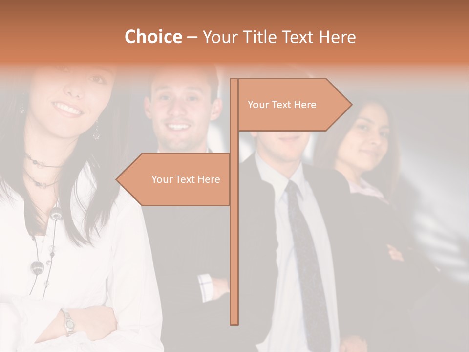 Partners Glasses Team PowerPoint Template