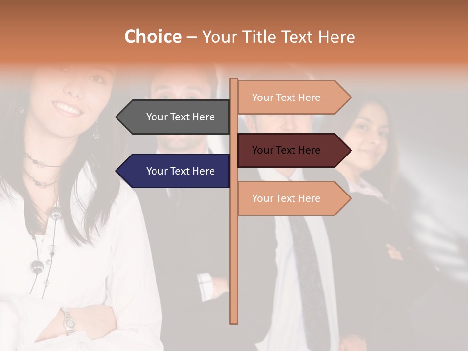 Partners Glasses Team PowerPoint Template