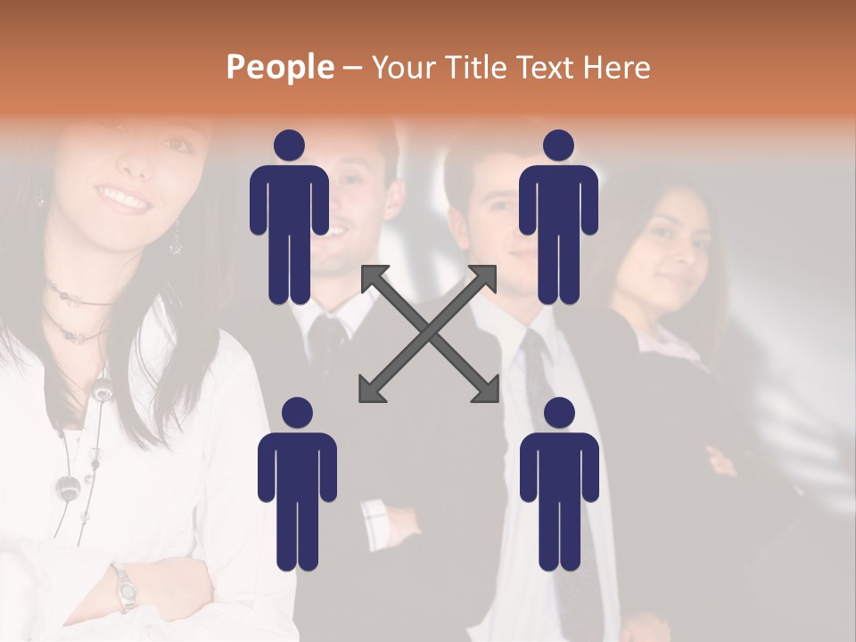 Partners Glasses Team PowerPoint Template