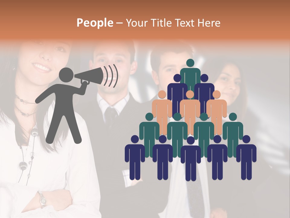 Partners Glasses Team PowerPoint Template