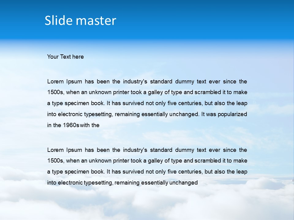 Peace Window Sun PowerPoint Template